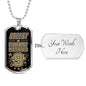 Breesy Like Sunday Morning New orleans Football Stainless Steel or 18k Gold Dog Tag Necklace 24" Chain-Express Your Love Gifts