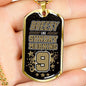 Breesy Like Sunday Morning New orleans Football Stainless Steel or 18k Gold Dog Tag Necklace 24" Chain-Express Your Love Gifts