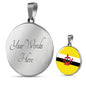 Brunei Flag Necklace Brunei Flag Stainless Steel or 18k Gold 18-22" - Express Your Love Gifts