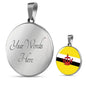 Brunei Flag Necklace Brunei Flag Stainless Steel or 18k Gold 18-22" - Express Your Love Gifts