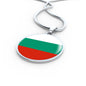 Bulgaria Flag Necklace Bulgaria Flag Stainless Steel or 18k Gold 18-22" - Express Your Love Gifts