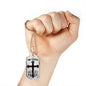 Bulletproof Faith Ephesians Necklace Stainless Steel or 18k Gold Dog Tag 24" Chain - Express Your Love Gifts