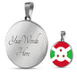 Burundi Flag Necklace Burundi Flag Stainless Steel or 18k Gold 18-22" - Express Your Love Gifts