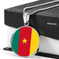 Cameroon Flag Necklace Cameroon Flag Stainless Steel or 18k Gold 18-22" - Express Your Love Gifts