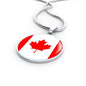 Canada Flag Necklace Canada Flag Stainless Steel or 18k Gold 18-22" - Express Your Love Gifts