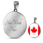 Canada Flag Necklace Canada Flag Stainless Steel or 18k Gold 18-22" - Express Your Love Gifts