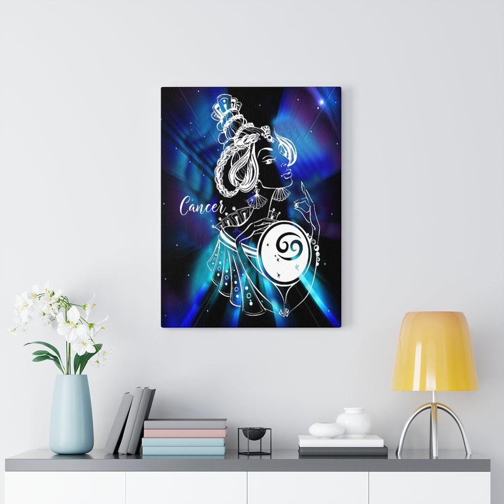 Cancer Zodiac Horoscope Sign Constellation Canvas Print Astrology Home Decor Ready to Hang Artwork - Express Your Love Gifts