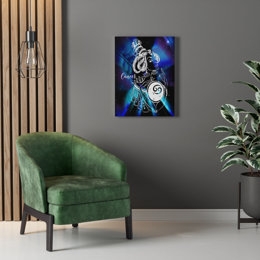 Cancer Zodiac Horoscope Sign Constellation Canvas Print Astrology Home Decor Ready to Hang Artwork - Express Your Love Gifts