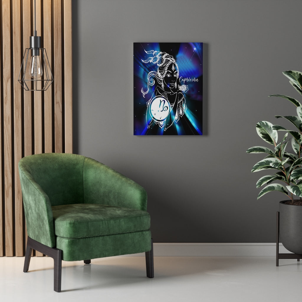 Capricorn Zodiac Horoscope Sign Constellation Canvas Print Astrology Home Decor Ready to Hang Artwork - Express Your Love Gifts