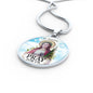 Catholic Saint Agatha Circle Necklace Stainless Steel or 18k Gold 18-22" - Express Your Love Gifts