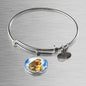 Catholic St. Anthony Circle Bangle Bracelet Stainless Steel or 18k Gold" - Express Your Love Gifts