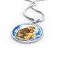 Catholic St. Anthony Circle Necklace Stainless Steel or 18k Gold 18-22" - Express Your Love Gifts