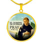 Catholic St. Dominic De Guzman Circle Necklace Stainless Steel or 18k Gold 18-22" - Express Your Love Gifts
