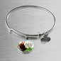Catholic St. Francis Circle Bangle Bracelet Stainless Steel or 18k Gold" - Express Your Love Gifts