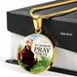 Catholic St. Francis Circle Necklace Stainless Steel or 18k Gold 18-22" - Express Your Love Gifts