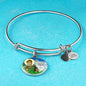Catholic St. Patrick Circle Bangle Bracelet Stainless Steel or 18k Gold" - Express Your Love Gifts