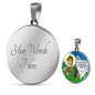 Catholic St. Patrick Circle Necklace Stainless Steel or 18k Gold 18-22" - Express Your Love Gifts