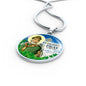 Catholic St. Patrick Circle Necklace Stainless Steel or 18k Gold 18-22" - Express Your Love Gifts