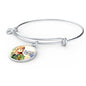 Catholic St. Peter Circle Bangle Bracelet Stainless Steel or 18k Gold" - Express Your Love Gifts