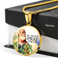 Catholic St. Peter Circle Necklace Stainless Steel or 18k Gold 18-22" - Express Your Love Gifts