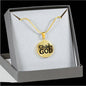 Child Of God Circle Pendant Necklace Stainless Steel or 18k Gold 18-22"-Express Your Love Gifts