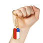 Chile Flag Dog Tag Necklace Chile Flag Stainless Steel or 18k Gold Dog Tag 24" - Express Your Love Gifts