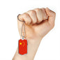 China Flag Necklace China Flag Stainless Steel or 18k Gold Dog Tag 24" - Express Your Love Gifts