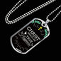 Christ Brings Me True Happiness Necklace Stainless Steel or 18k Gold Dog Tag 24" Chain-Express Your Love Gifts