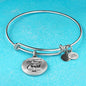 Christ Gives Me Strength Philippians Circle Bangle Bracelet Stainless Steel or 18k Gold" - Express Your Love Gifts