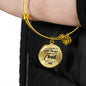 Christ Gives Me Strength Philippians Circle Bangle Bracelet Stainless Steel or 18k Gold" - Express Your Love Gifts