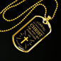 Christ Gives Me Strength Philippians Necklace Stainless Steel or 18k Gold Dog Tag 24" Chain-Express Your Love Gifts