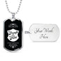 Firefighter Christian Religious My Strength & Shield Dog Tag Stainless Steel or 18k Gold 24 - Express Your Love Gifts