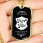 Firefighter Christian Religious My Strength & Shield Dog Tag Stainless Steel or 18k Gold 24 - Express Your Love Gifts