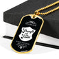 Firefighter Christian Religious My Strength & Shield Dog Tag Stainless Steel or 18k Gold 24 - Express Your Love Gifts