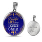 Christian Gift Beautiful Life Circle Necklace Stainless Steel or 18k Gold 18-22" - Express Your Love Gifts