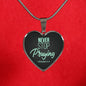 Christian Gift Never Stop Praying Circle Pendant Necklace Stainless Steel or 18k Gold 18-22" - Express Your Love Gifts