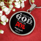 Christian Gift Submit To God Circle Necklace Stainless Steel or 18k Gold 18-22" - Express Your Love Gifts