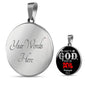 Christian Gift Submit To God Circle Necklace Stainless Steel or 18k Gold 18-22" - Express Your Love Gifts