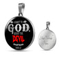 Christian Gift Submit To God Circle Necklace Stainless Steel or 18k Gold 18-22" - Express Your Love Gifts