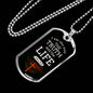 Christian Jesus Is The Way Necklace Stainless Steel or 18k Gold Dog Tag 24" Chain-Express Your Love Gifts