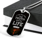 Christian Jesus Is The Way Necklace Stainless Steel or 18k Gold Dog Tag 24" Chain-Express Your Love Gifts