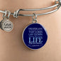 Christian John 15:13 For His Friends Circle Bangle Bracelet Stainless Steel or 18k Gold" - Express Your Love Gifts