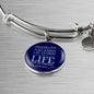 Christian John 15:13 For His Friends Circle Bangle Bracelet Stainless Steel or 18k Gold" - Express Your Love Gifts