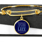Christian John 15:13 For His Friends Circle Bangle Bracelet Stainless Steel or 18k Gold" - Express Your Love Gifts
