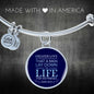 Christian John 15:13 For His Friends Circle Bangle Bracelet Stainless Steel or 18k Gold" - Express Your Love Gifts