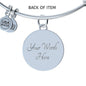 Christian John 15:13 Greater Love Circle Bangle Bracelet Stainless Steel or 18k Gold" - Express Your Love Gifts