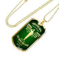 Christian Necklace Greater Love Stainless Steel or 18k Gold Dog Tag 24" Chain - Express Your Love Gifts