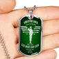 Christian Necklace Greater Love Stainless Steel or 18k Gold Dog Tag 24" Chain - Express Your Love Gifts