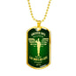 Christian Necklace Greater Love Stainless Steel or 18k Gold Dog Tag 24" Chain - Express Your Love Gifts