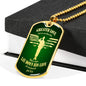 Christian Necklace Greater Love Stainless Steel or 18k Gold Dog Tag 24" Chain - Express Your Love Gifts